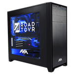 Black Mid Tower Case w/ Road to VR Decal Side Panel