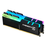 16GB Kit (2 x 8GB) Trident Z RGB DDR4 3200MHz, CL16, Black, RGB LED, DIMM Memory