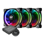 Riing Plus 12 RGB TT Premium Edition 3 x 120mm, w/ Controller, 1500 RPM, 48.34 CFM, 24.7 dBA, Cooling Fans