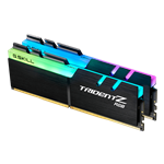32GB Kit (2 x 16GB) Trident Z RGB DDR4 3200MHz, CL15, Black, RGB LED, DIMM Memory