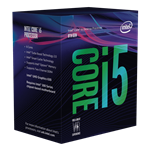 Core™ i5-8400 6-Core 2.8 - 4.0GHz Turbo, LGA 1151, 65W TDP, Retail Processor