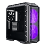 MasterCase H500P Tempered Glass, No PSU, E-ATX, Gunmetal/Black, Mid Tower Case