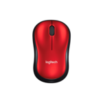 M185, 1000-dpi, Wireless, Red, Optical Mouse