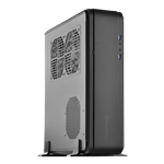 Fortress FTZ01-E, No PSU, Mini-ITX, Black, Slim HTPC Case