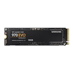 500GB 970 EVO 2280, 3400 / 2300 MB/s, V-NAND 3-bit MLC, PCIe 3.0 x4 NVMe, M.2 SSD