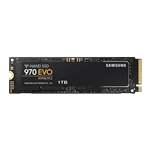1TB 970 EVO 2280, 3400 / 2500 MB/s, V-NAND 3-bit MLC, PCIe 3.0 x4 NVMe, M.2 SSD