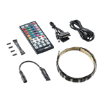 Custom Magnetic Hybrid RGB/UV LED Lighting w/ Remote - 30cm