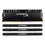 64GB Kit (4 x 16GB) HyperX Predator DDR4 3200MHz, CL16, Black, DIMM Memory