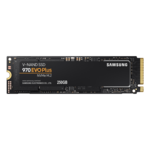250GB 970 EVO Plus, 3500 / 2300 MB/s, V-NAND 3-bit MLC, PCIe NVMe 3.0 x4, M.2 2280 SSD