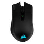 HARPOON RGB, 1 RGB Zones, 10000-dpi, Wired/Wireless/Bluetooth, Black, Optical Gaming Mouse