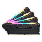 128GB Kit (4 x 32GB) VENGEANCE® RGB Pro DDR4 3600MHz, CL18, Black, RGB LED, DIMM Memory