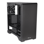 S300 TG, Tempered Glass, No PSU, ATX, Black, Mid Tower Case
