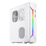 RAVEN RVZ03-ARGB, No PSU, Mini-ITX, White, Slim HTPC Case