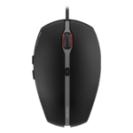 GENTIX 4K, 3600-dpi, Wired, Black, Optical Ergonomic Mouse