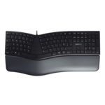 KC 4500 ERGO, Wired, Black, Membrane Ergonomic Keyboard