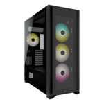 iCUE 7000X RGB Tempered Glass, No PSU, ATX, Black, Full Tower Case
