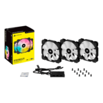 iCUE SP120 RGB ELITE Performance 3 x 120mm, w/ Controller, 1500 RPM, 47.73 CFM, 28 dBA, Cooling Fans
