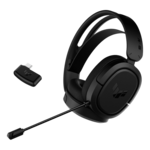 TUF Gaming H1 Wireless, Virtual 7.1 Surround Sound, Wireless, Black, Gaming Headset