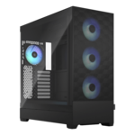 Pop XL Air RGB TG Clear, Tempered Glass, No PSU, E-ATX, Black, Full Tower Case