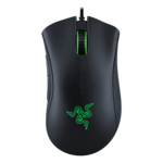 DeathAdder Essential, Green, 6400-dpi, Wired, Black, Optical Gaming Mouse