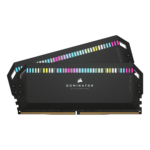 32GB (2 x 16GB) DOMINATOR® PLATINUM RGB DDR5 6600MHz, CL32, Black, RGB LED, DIMM Memory