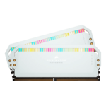 32GB (2 x 16GB) DOMINATOR® PLATINUM RGB DDR5 5200MHz, CL40, White, RGB LED, DIMM Memory