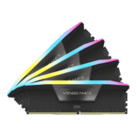 192GB (4 x 48GB) VENGEANCE® RGB DDR5 5200MHz, CL38, Black, RGB LED, DIMM Memory