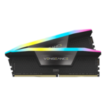 32GB (2 x 16GB) VENGEANCE® RGB DDR5 6000MT/s, CL36, Black, RGB LED, DIMM Memory