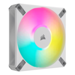 iCUE AF120 RGB ELITE 120mm, White, RGB LEDs, 2100 RPM, 65.57 CFM, 34.1 dBA, Cooling Fans