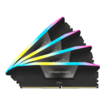 128GB (4 x 32GB) VENGEANCE® RGB DDR5 5600MT/s, CL40, Black, RGB LED, DIMM Memory