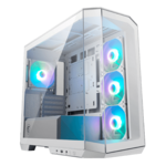 MAG PANO M100R PZ, Tempered Glass, No PSU, microATX, White, Mini Tower Case