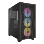 3000D RGB AIRFLOW, Tempered Glass, No PSU, ATX, Black, Mid Tower Case