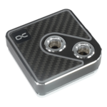 Core 1 Aurora Carbon CPU Water Block - Nickel + Copper