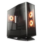 FV270 RGB, Tempered Glass, No PSU, E-ATX, Black, Mid Tower Case