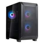 FARA 312X, Tempered Glass, No PSU, microATX, Black, Mini Tower Case