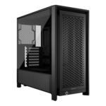FRAME 4000D, Tempered Glass, No PSU, E-ATX, Black, Mid Tower Case