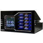 Sentry LX, Multi-Color LCD, 5-Channels Fan, 2x 5.25" Bay, Black Fan Controller Panel