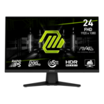 MAG 244F, 23.8" Rapid IPS, 1920 x 1080 (FHD), 0.5 ms, 200Hz, FreeSync™ Premium Gaming Monitor