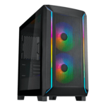 FARA 312Z, Tempered Glass, No PSU, microATX, Black, Mini Tower Case