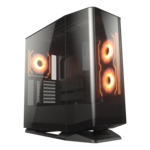FV270 RGB, Tempered Glass, No PSU, E-ATX, Black, Mid Tower Case
