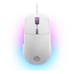 Rival 3 Gen 2, 3 RGB Zones, 8500-dpi, Wired, White, Optical Gaming Mouse