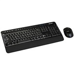 Wireless Desktop 3000, Keyboard & Mouse, Black, 2.4 GHz RF Wireless, USB, Retail