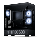 XT View Matrix, Tempered Glass, No PSU, E-ATX, Black, Mid Tower Case