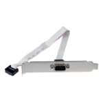 PLATE9M16 Serial / COM Port PC Case Slot Bracket, 9-Pin Male Connector, 16-Inch