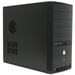 6C28B Black Mid-Tower Case, No PSU, ATX