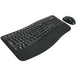 Wireless Comfort Desktop 5000, Keyboard & Mouse, Black, 2.4 GHz RF Wireless, USB, Retail