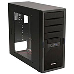 Staray Black Mid-Tower Case, ATX, No PSU, SECC