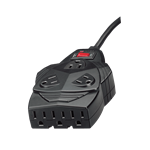 Mighty 8 Series FEL99090, 8 Outlets, 6-ft cord, 110V, Black, Surge Protector