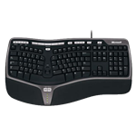 Natural Ergonomic 4000, Wired USB, Black, Keyboard