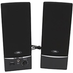 CA-2014WB Black Stereo Speakers System, 2 x 0.75W, OEM